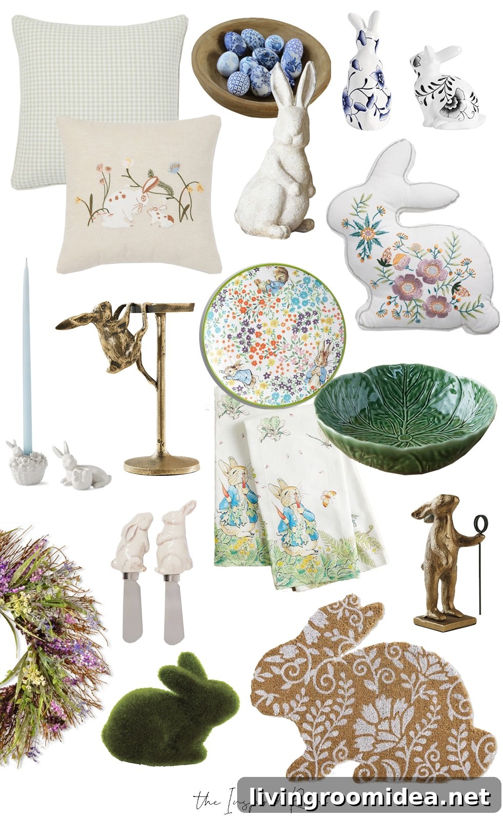 Easter Decor and Gift Ideas with Inspiring Mood Boards (2022) 2 Easter mood board one