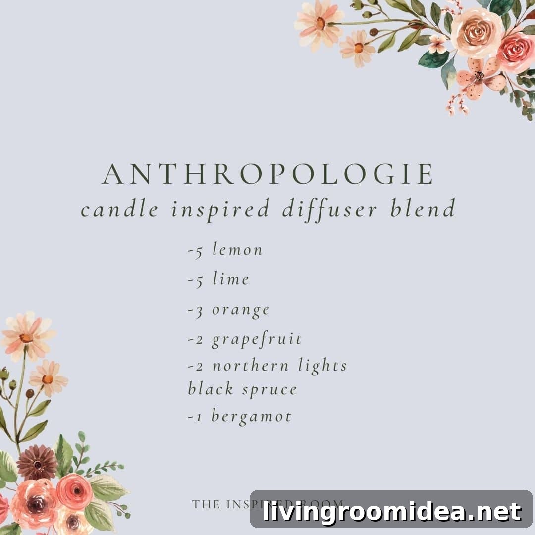 Anthropologie diffuser blend and oils