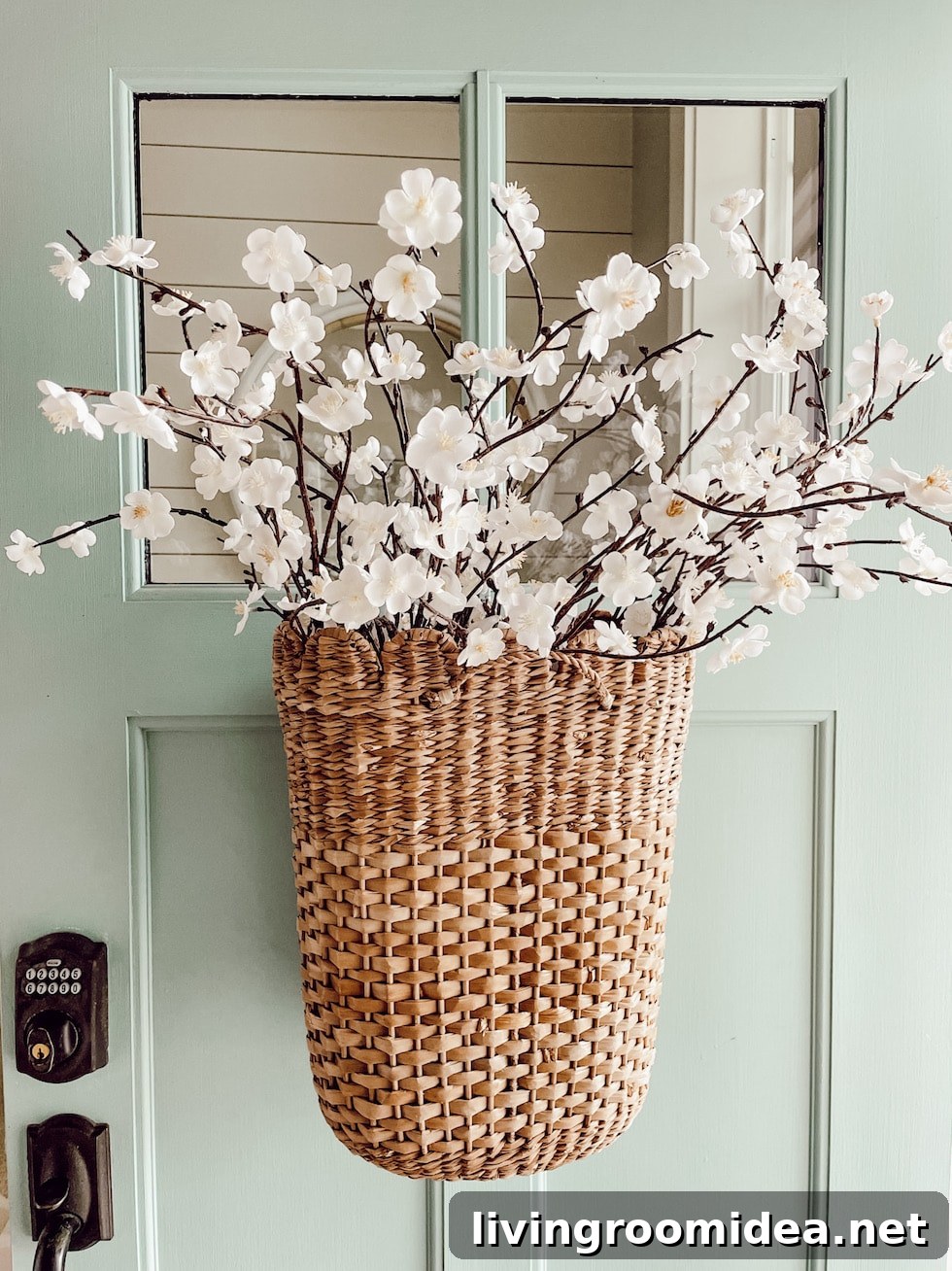 Spring branches in a basket