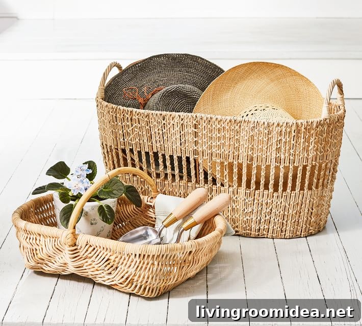 Bring a Garden Vibe Indoors: Simple Ways to Refresh Your Home 11 Handwoven Rattan Baskets