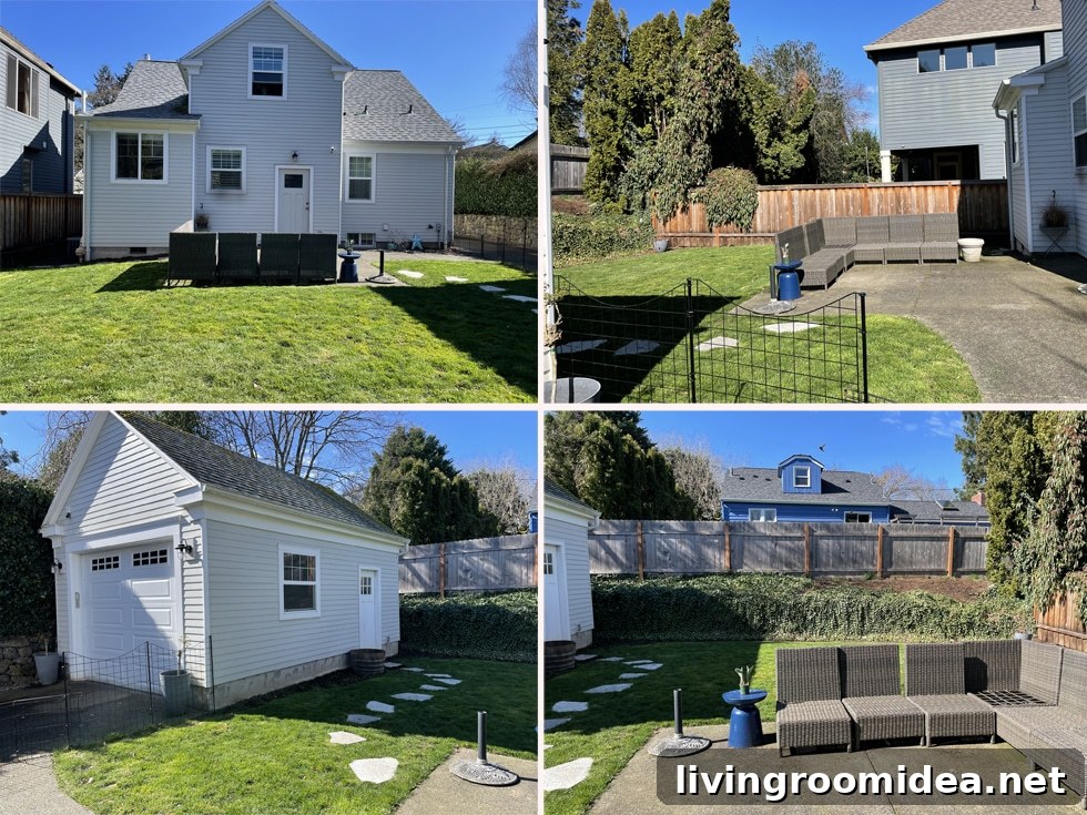 back yard before yardzen design