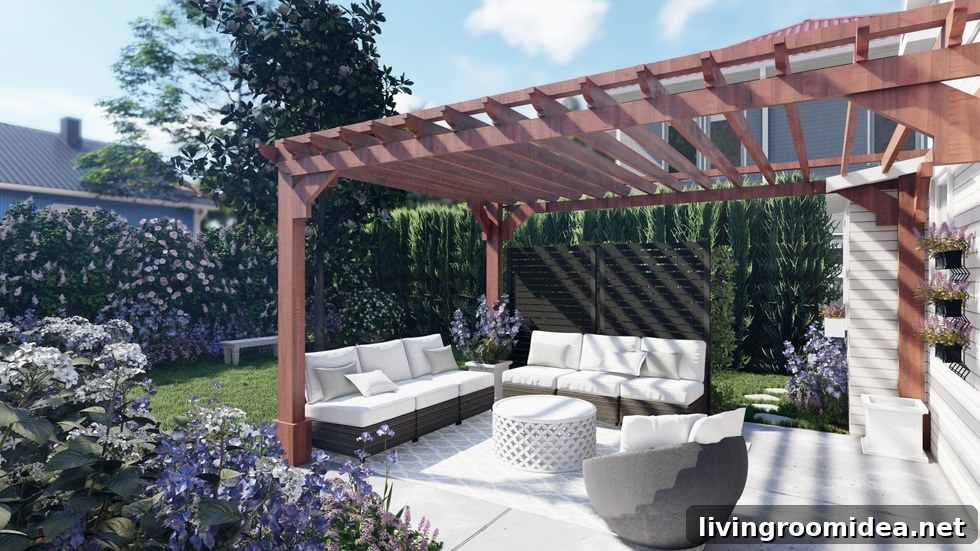 Yardzen Review: Virtual Backyard Design for Kylee's Outdoor Makeover 3 backyard after Yardzen design renderings