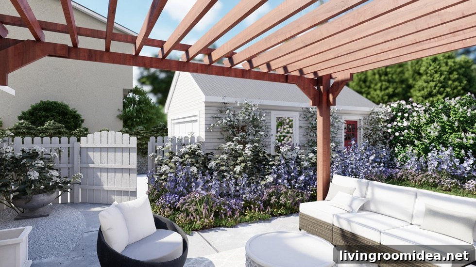 Cottage Backyard Yardzen Design Plans