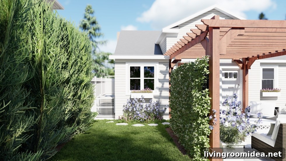Yardzen Review: Virtual Backyard Design for Kylee's Outdoor Makeover 8 Pergola Yardzen Design Plan