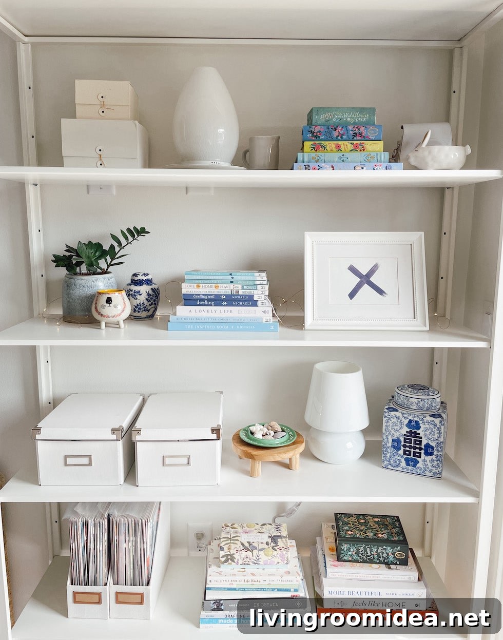A perfect small lamp for a bookshelf or small space!