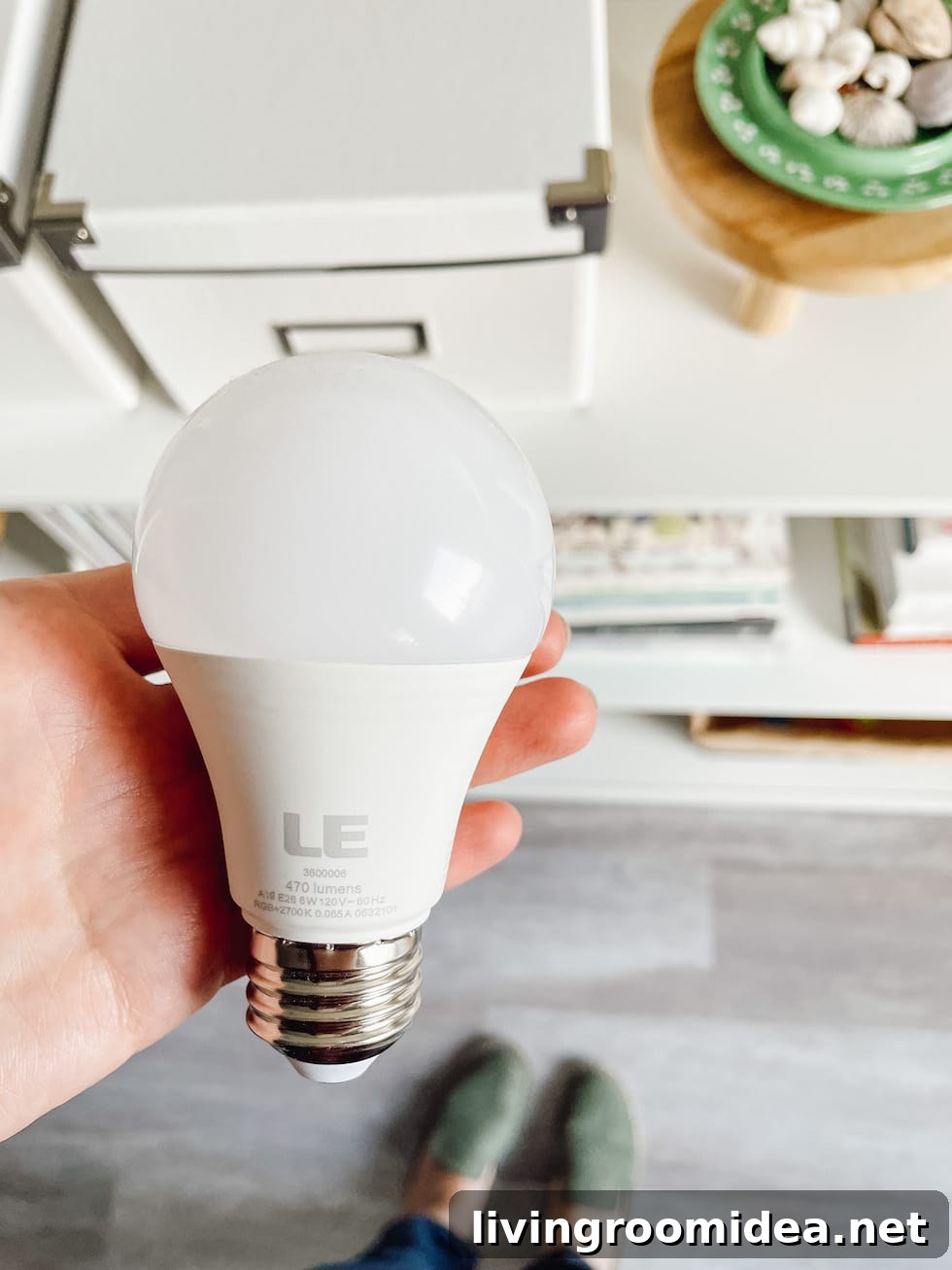 color changing light bulb for a lamp