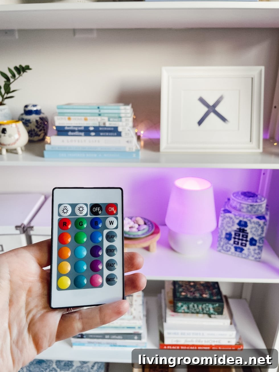 colored lightbulb for a lamp