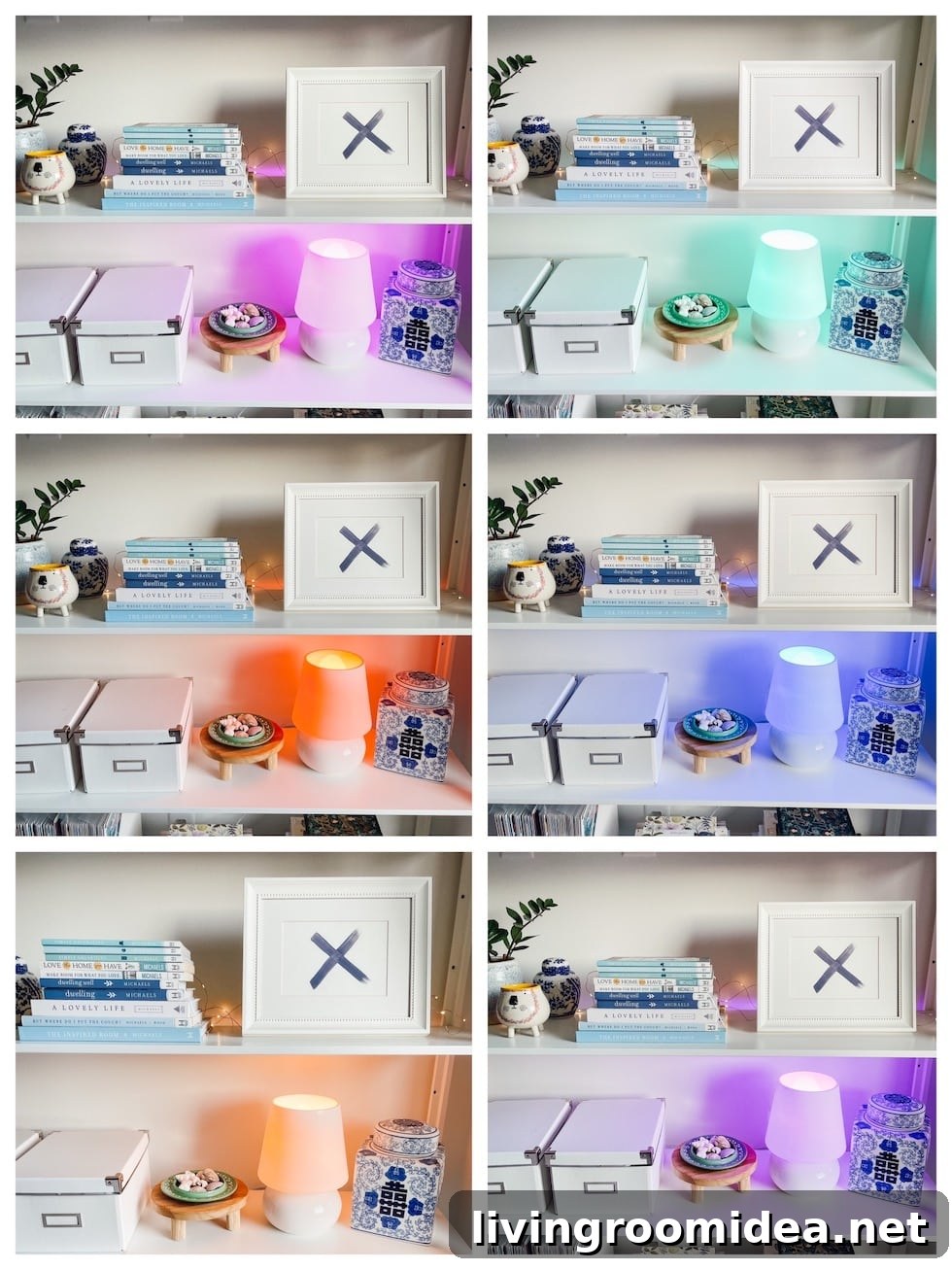 Colored light bulb for a lamp