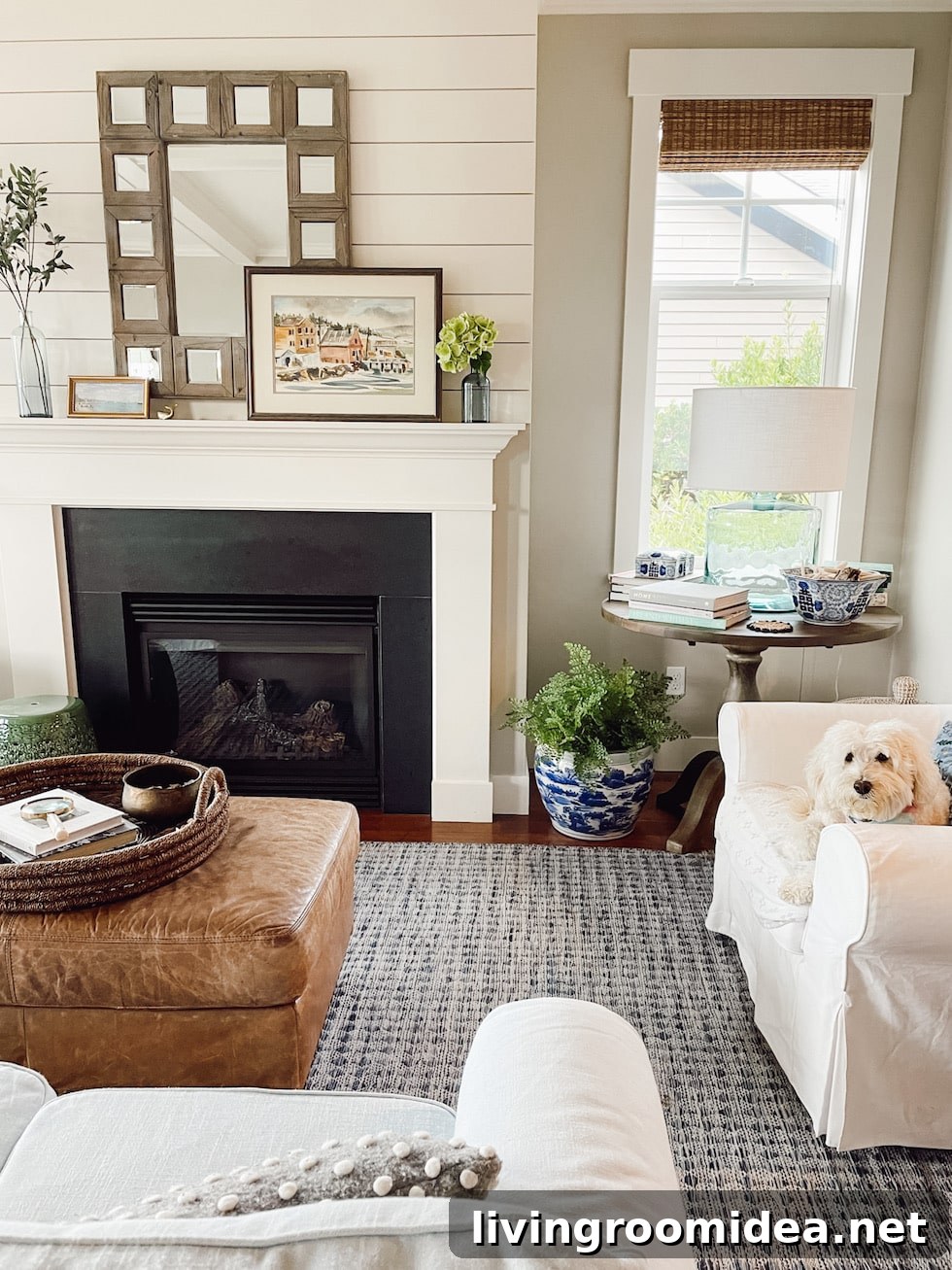 My Secret Decor Tip: Moving My Blue Glass Lamp for a Fresh Look 2 fall decorating tip