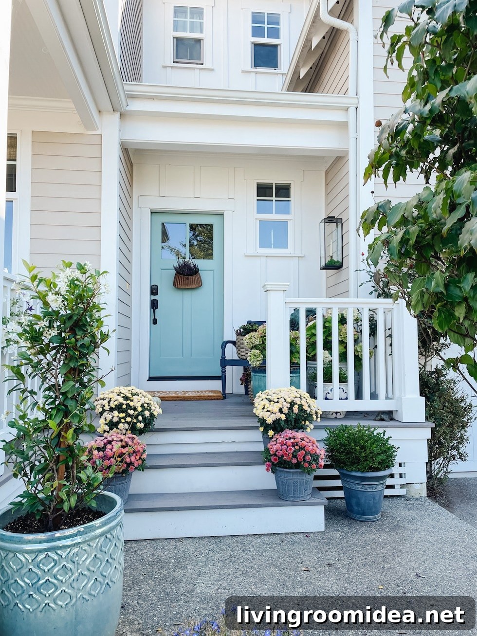 Fall 2022 Front Porch Decor Reveal — Lantern Returns! 2 Fall front porch 2022 edition! Coastal Beach House