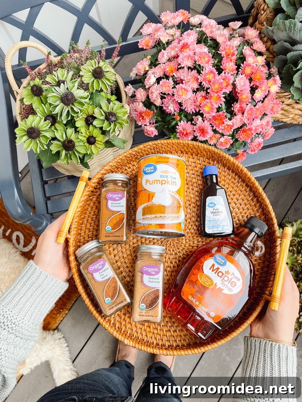 Affordable fall ingredients from at Walmart