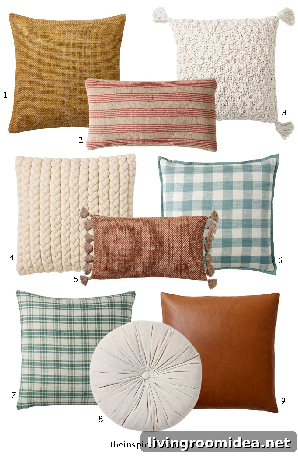 Decorative Pillow Guide: 9 Stylish Pairing Ideas for Any Room 8 Decorative pillows combination from west elm and more sources in the post!