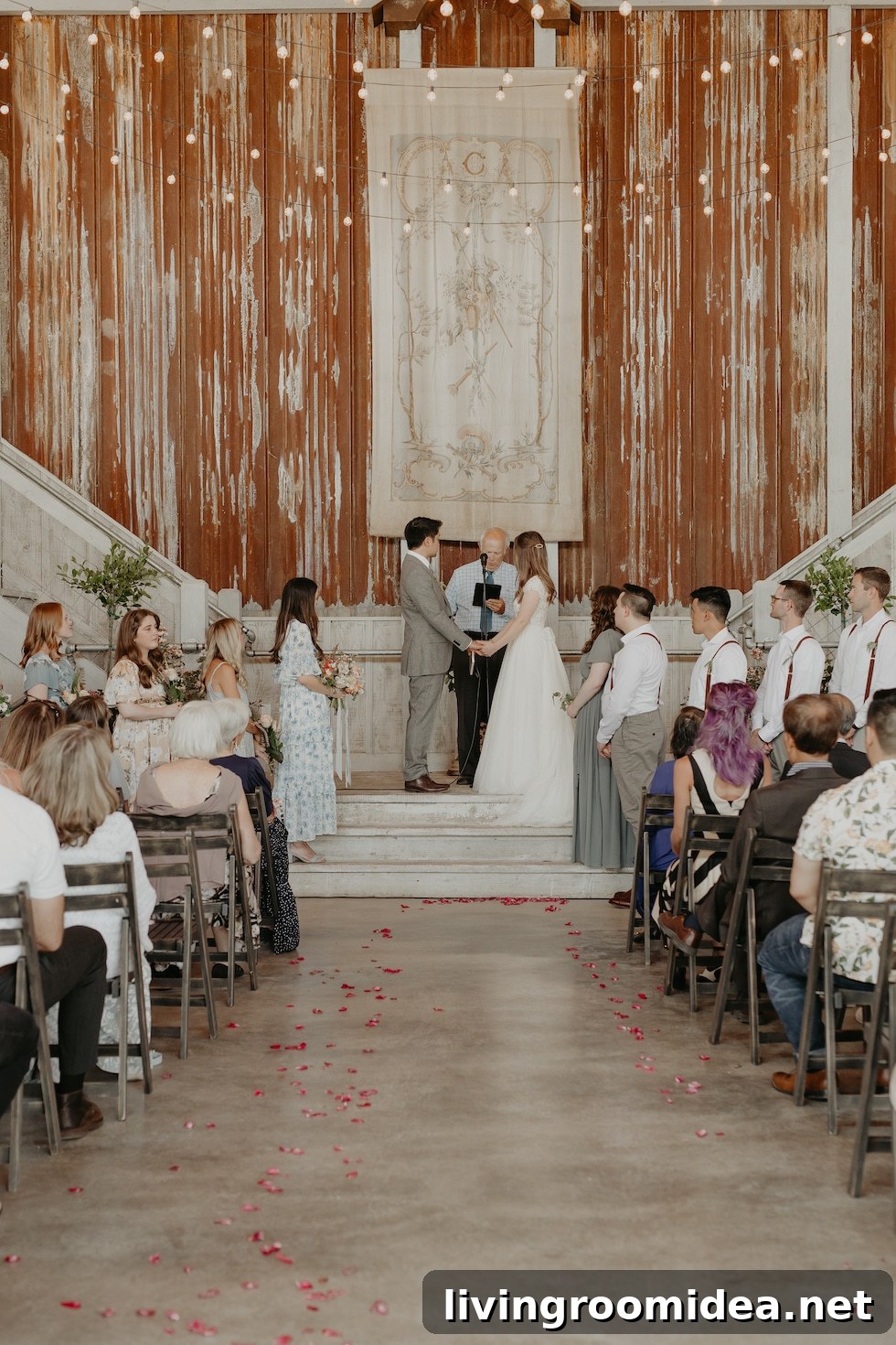 bride walking down the aisle