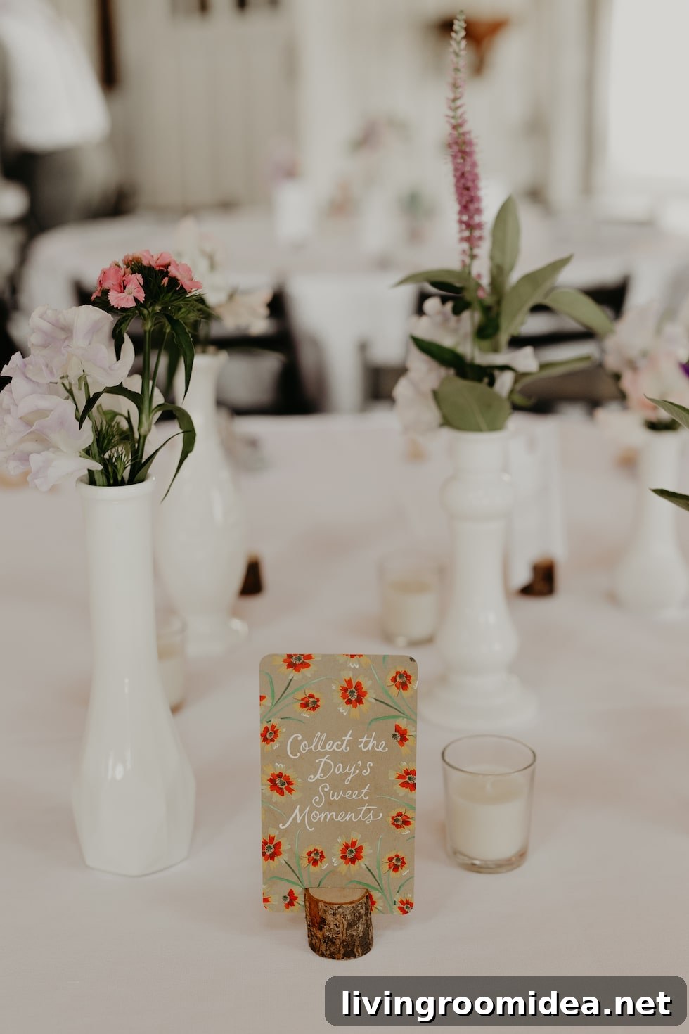 Reception table ideas for a barn wedding