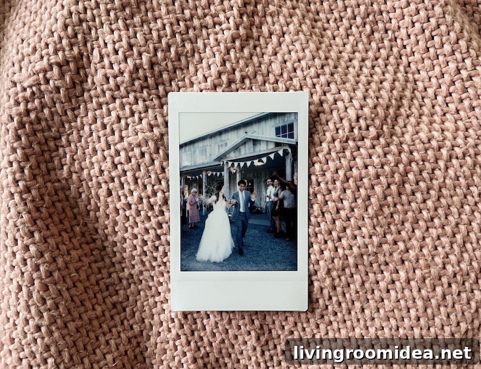 polaroid wedding photos -- budget friendly wedding advice 