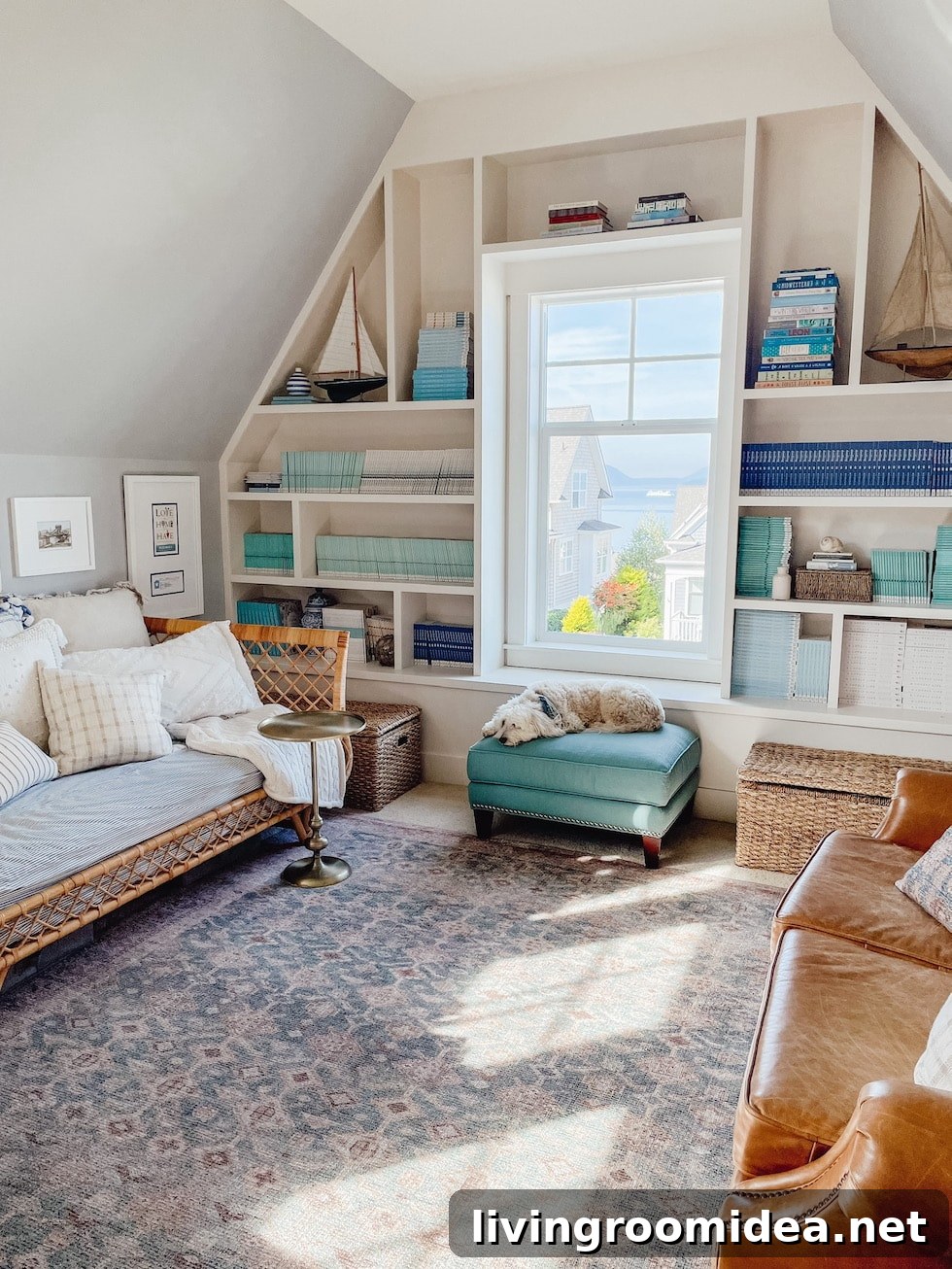 7 Simple Changes That Made Our House Feel Like Home in Year One 2 room with built in bookcases around a window