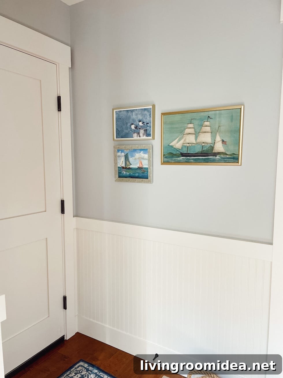 7 Ways We Turned a New House into a Cozy Home in Year One 3 coastal art gallery wall