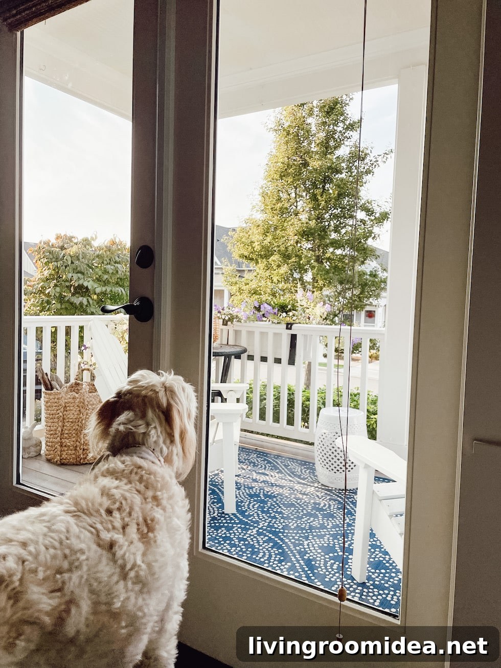 7 Simple Changes That Made Our House Feel Like Home in Year One 8 Small front porch rug