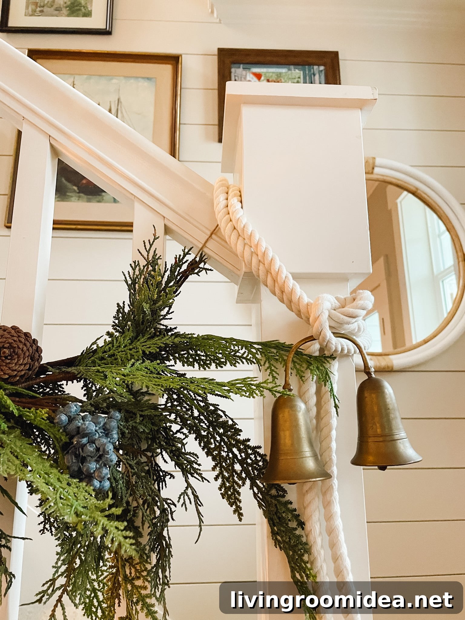 Nautical rope for christmas decorating