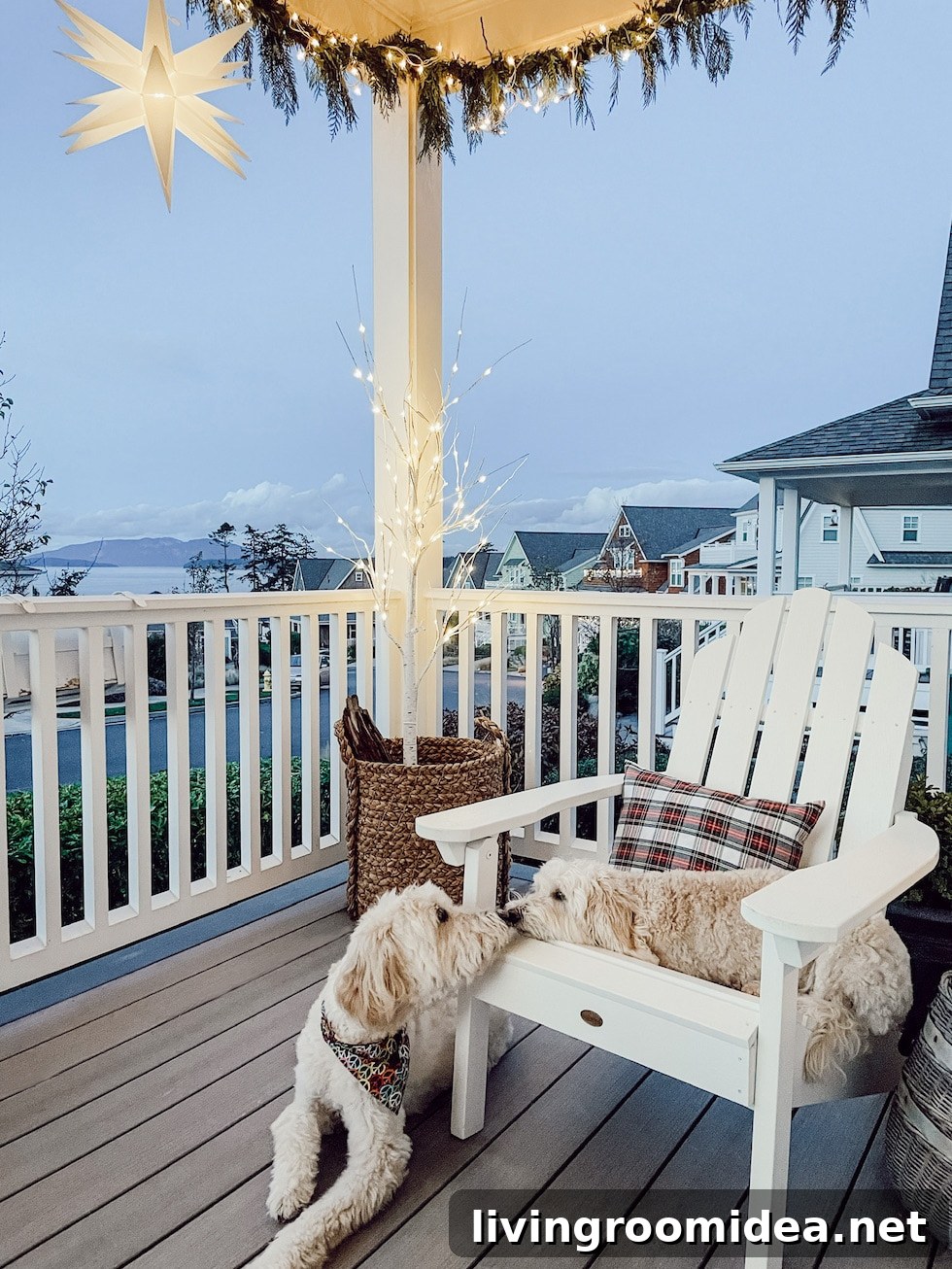 Why We Love Moravian Stars on the Porch — 4 Heartfelt Reasons 6 Moravian Star porch decor