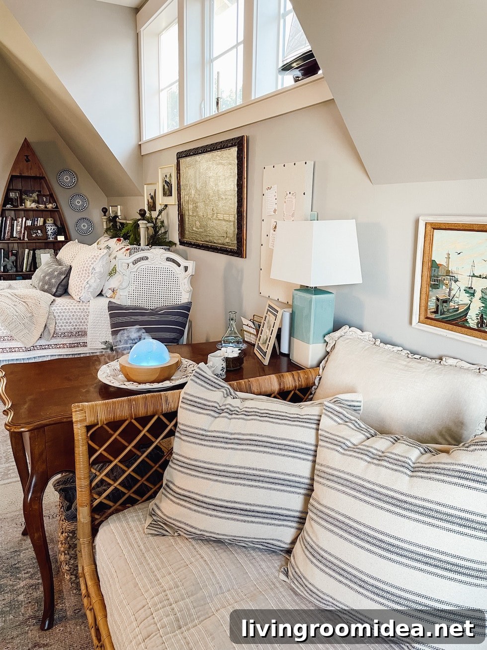 Winter in the Snug -- a cozy room for relaxing (and functional for everything else we need it to be used for!)