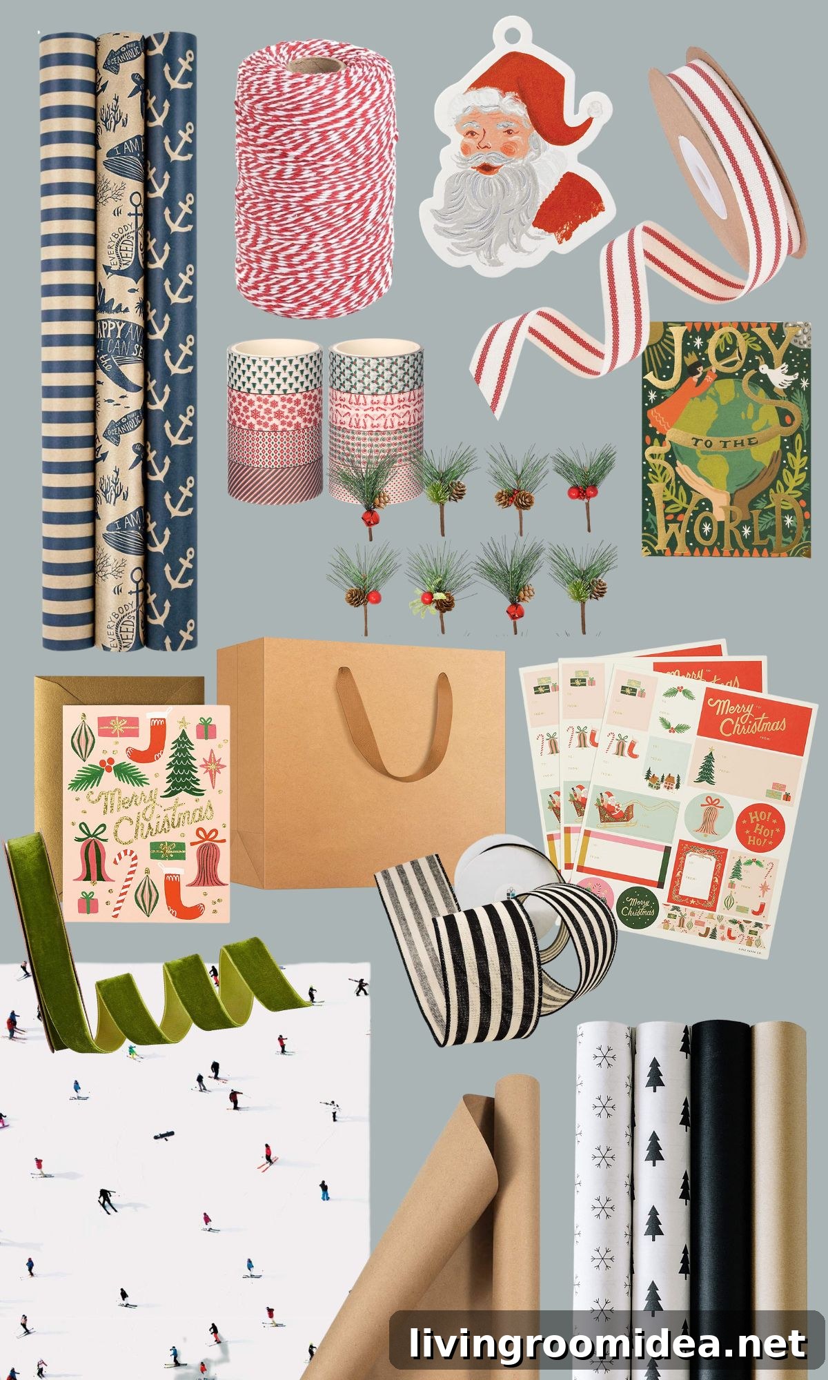 Gift wrap ideas and sources / printable Christmas gift tags 