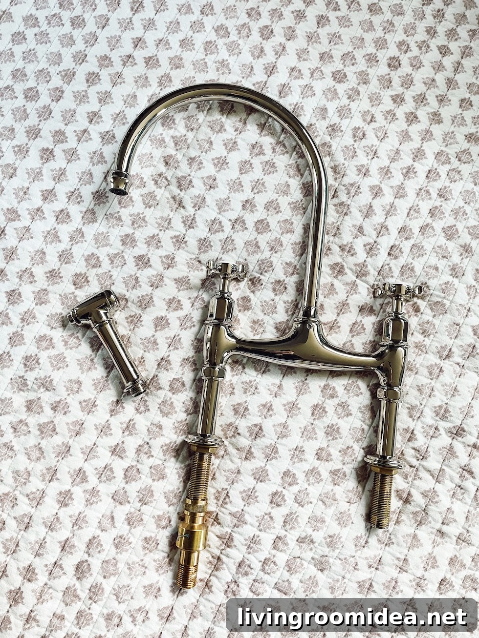 deVol polished nickel perrin and rowe faucet -- adding character in a kitchen remodel