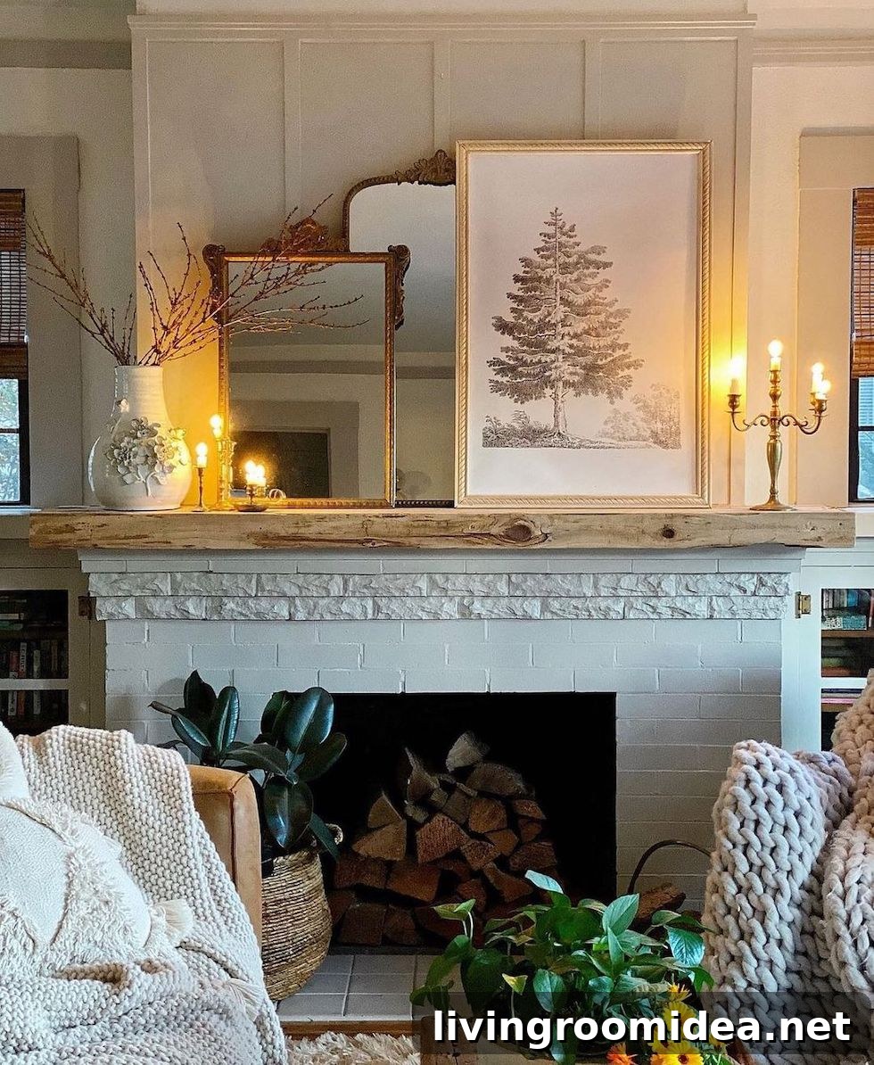 Get inspired by these beautiful rooms with cozy winter fireplace decorating ideas in this week's Strolls and Scrolls post!