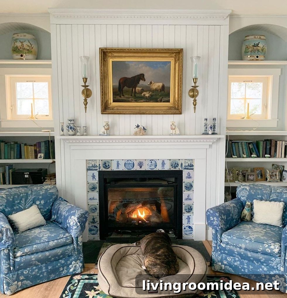 Cozy Winter Fireplace Decor Ideas for Relaxed Sunday Evenings 4 Get inspired by these beautiful rooms with cozy winter fireplace decorating ideas in this week's Strolls and Scrolls post!
