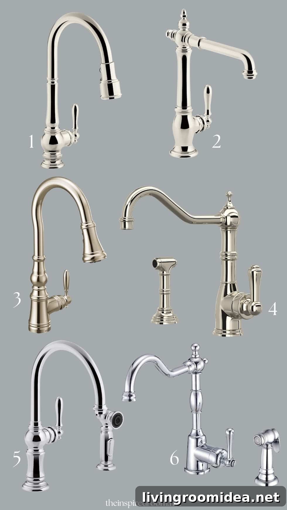 Charming kitchen faucets