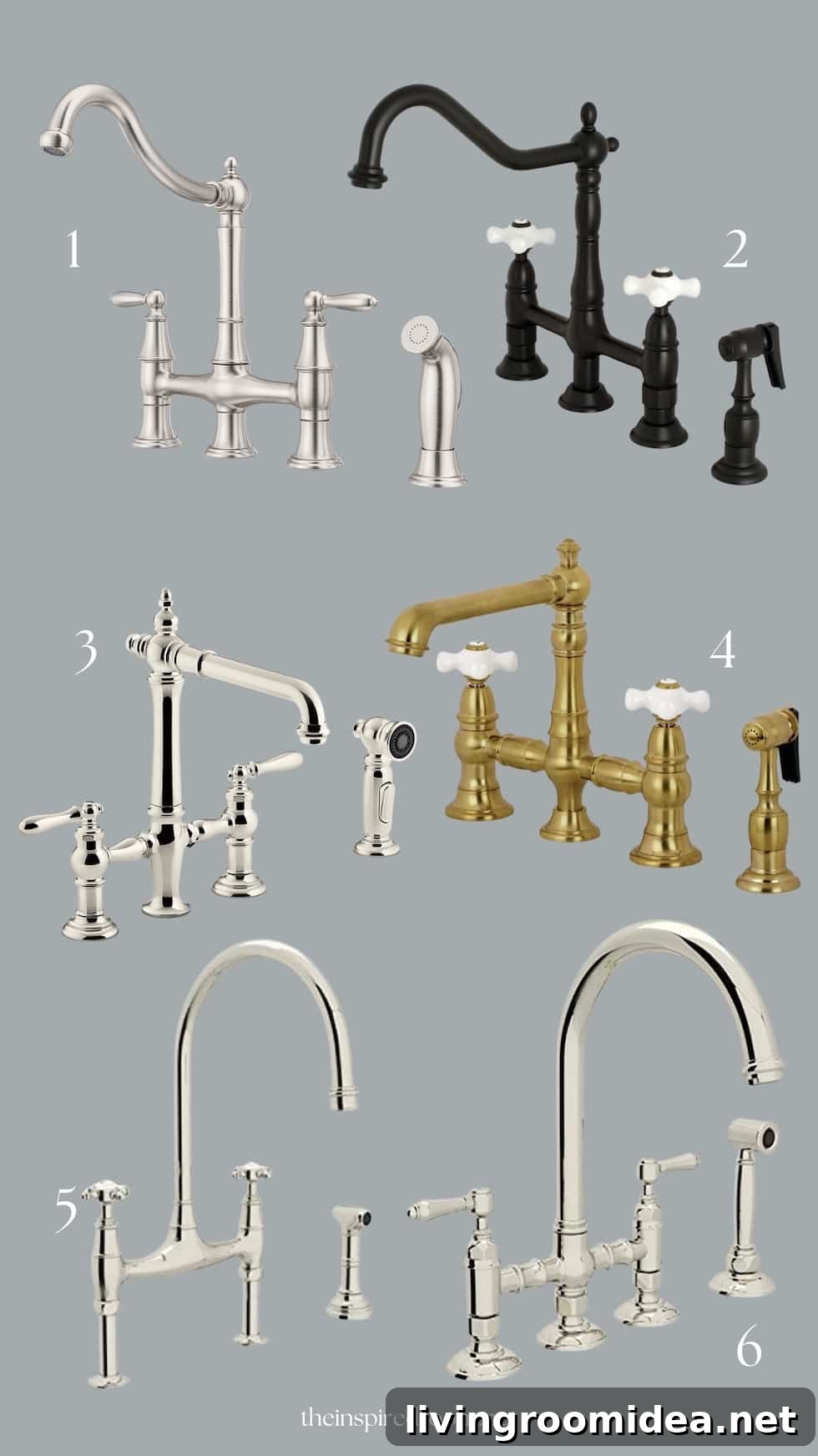 Charming kitchen faucets