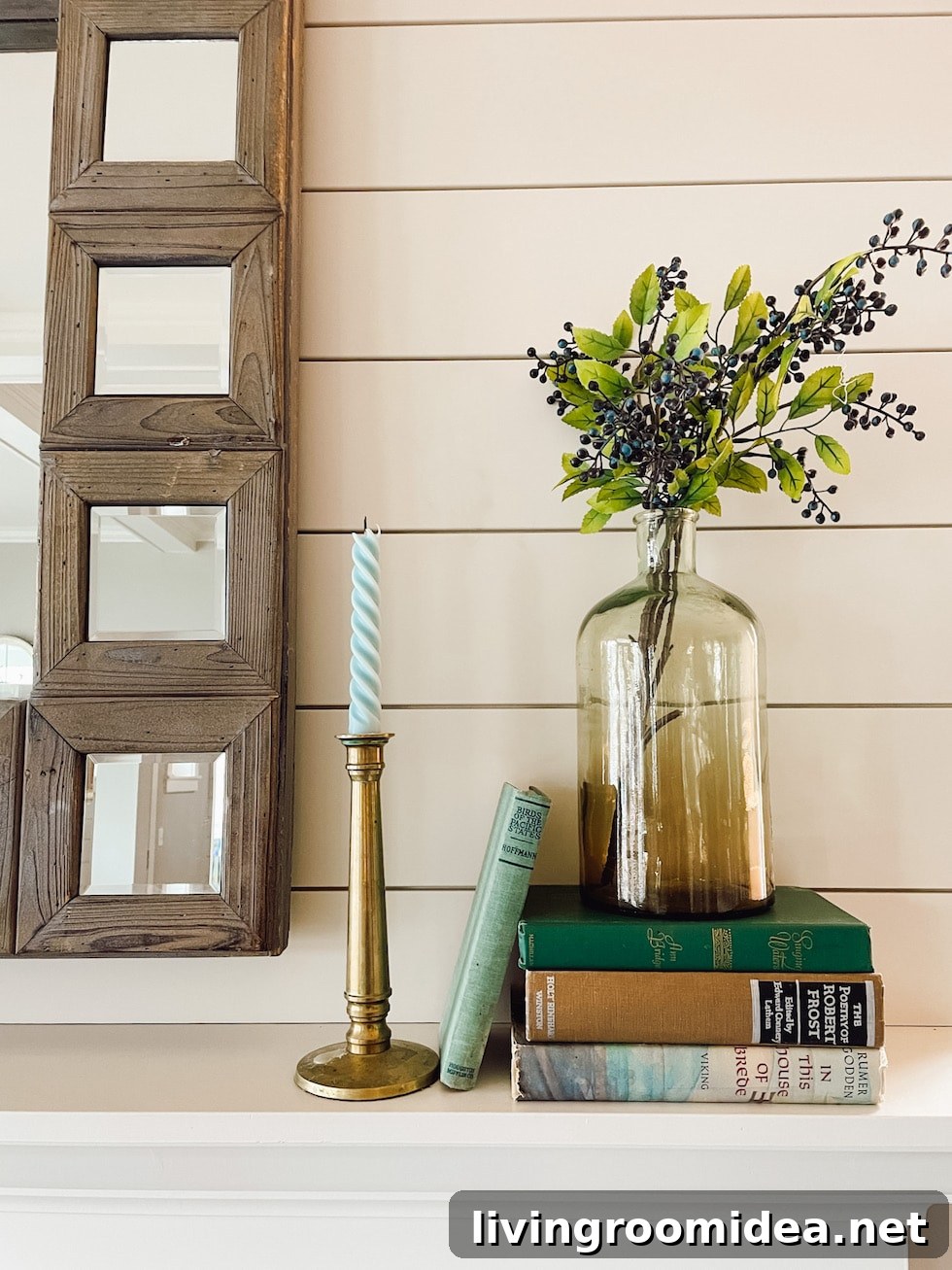 fireplace mantel