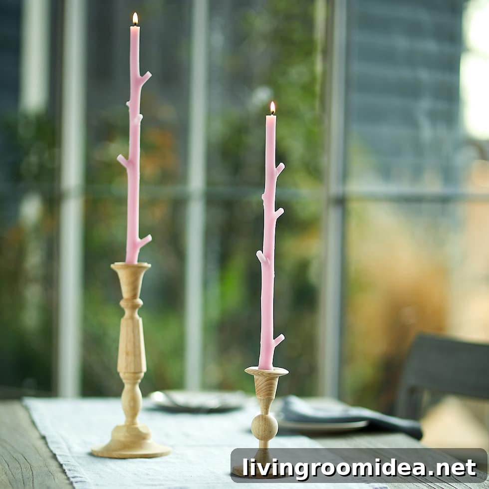 Branch taper candles