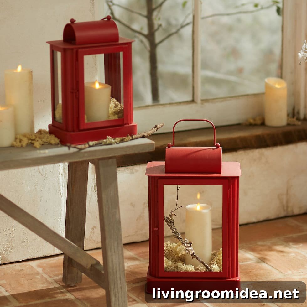 Whimsical Romantic Valentine’s Decor and Gift Ideas from Terrain 9 Red lanterns
