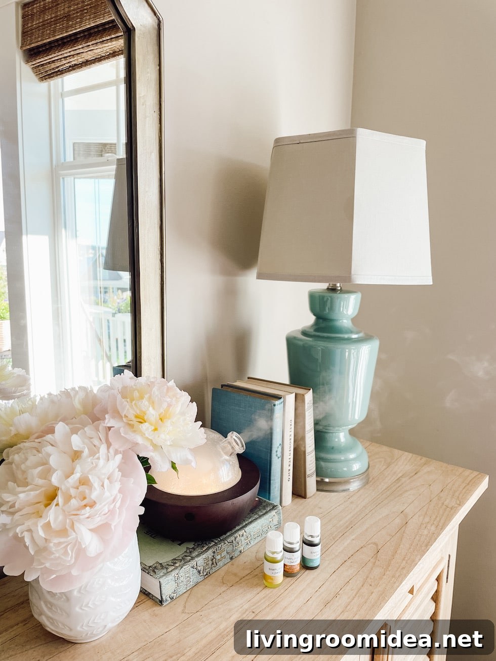 Winter wellness essential oils and diffusing