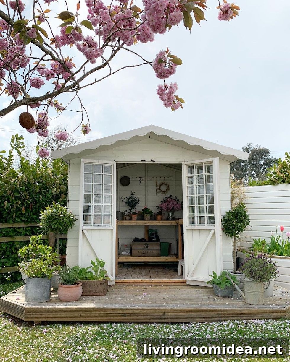 Charming Garden Potting Sheds for Relaxed Sunday Strolls and Browsing 5 Charming garden potting shed inspiration