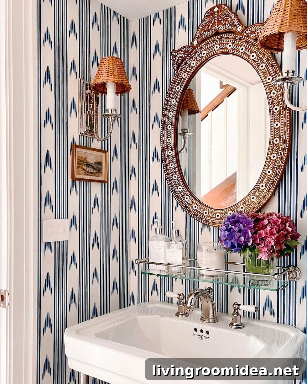 Find charming and beautiful bathroom inspiration in today's Strolls and Scrolls feature on The Inspired Room!