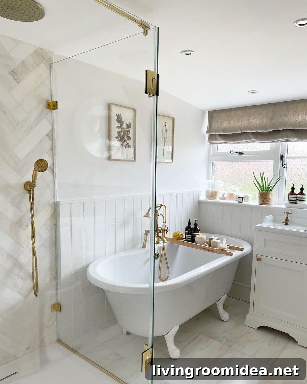 Find charming and beautiful bathroom inspiration in today's Strolls and Scrolls feature on The Inspired Room!