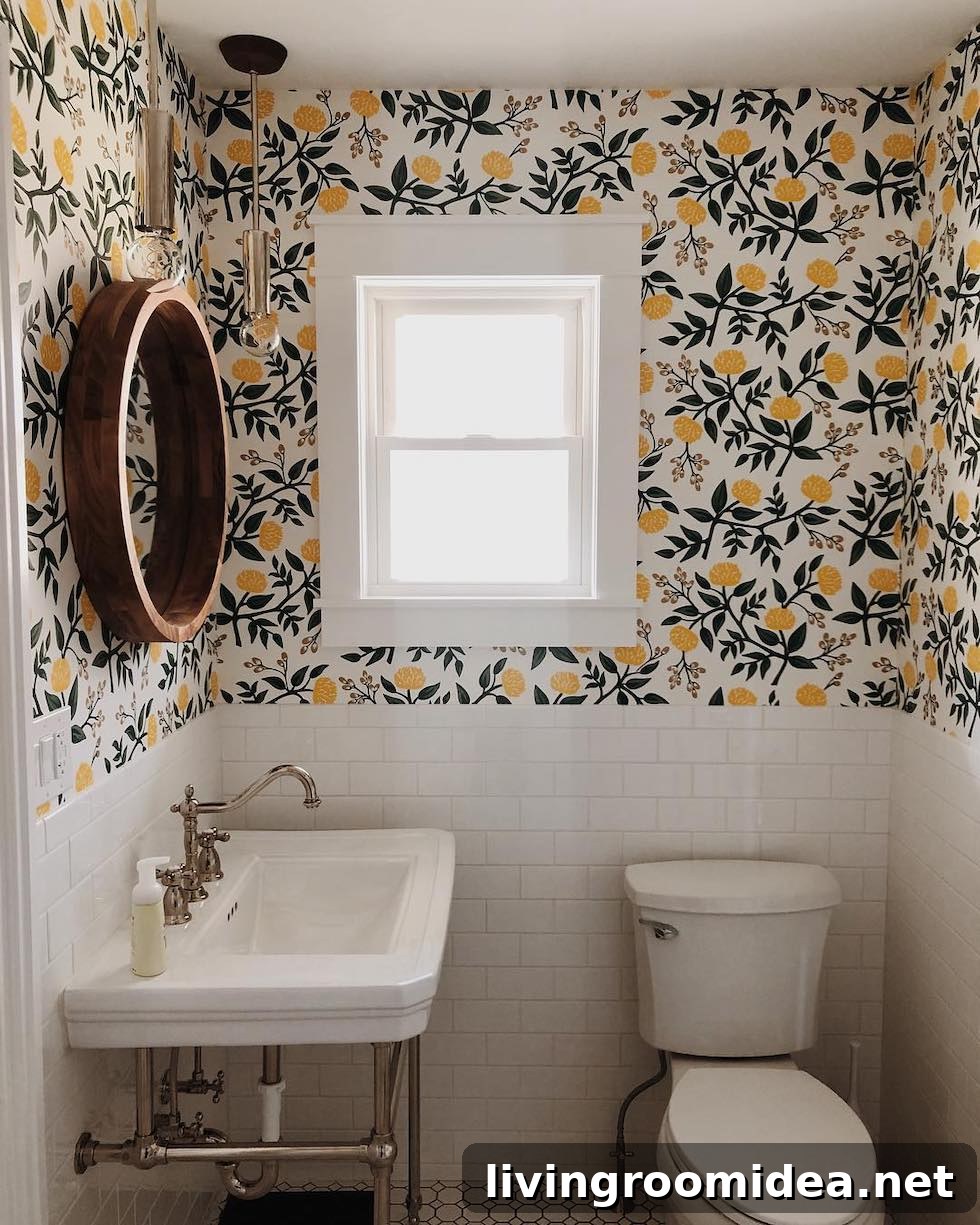 Enjoy these lovely rooms with wallpaper in today's strolls and scrolls inspiration post! 