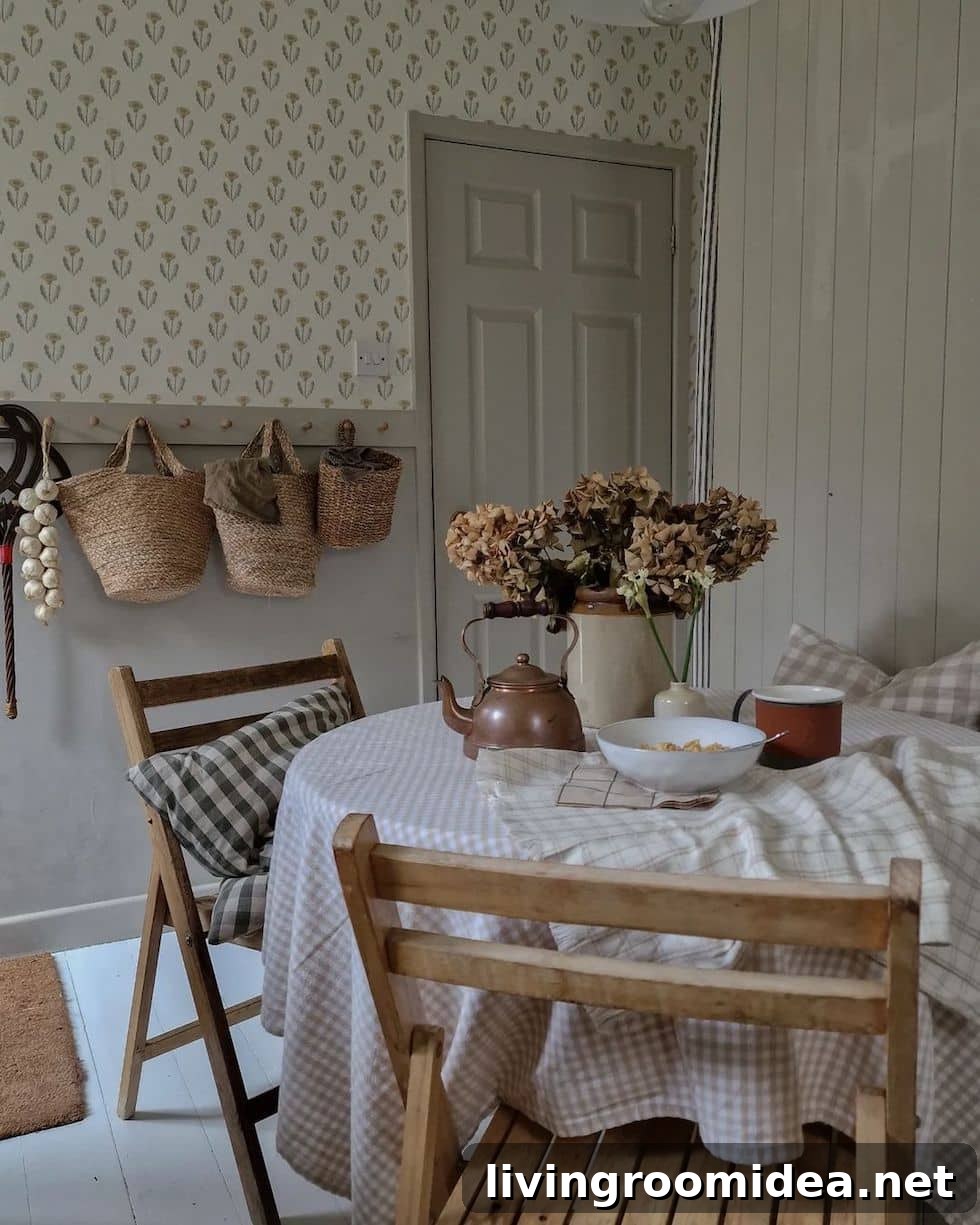 Enjoy these lovely rooms with wallpaper in today's strolls and scrolls inspiration post! 