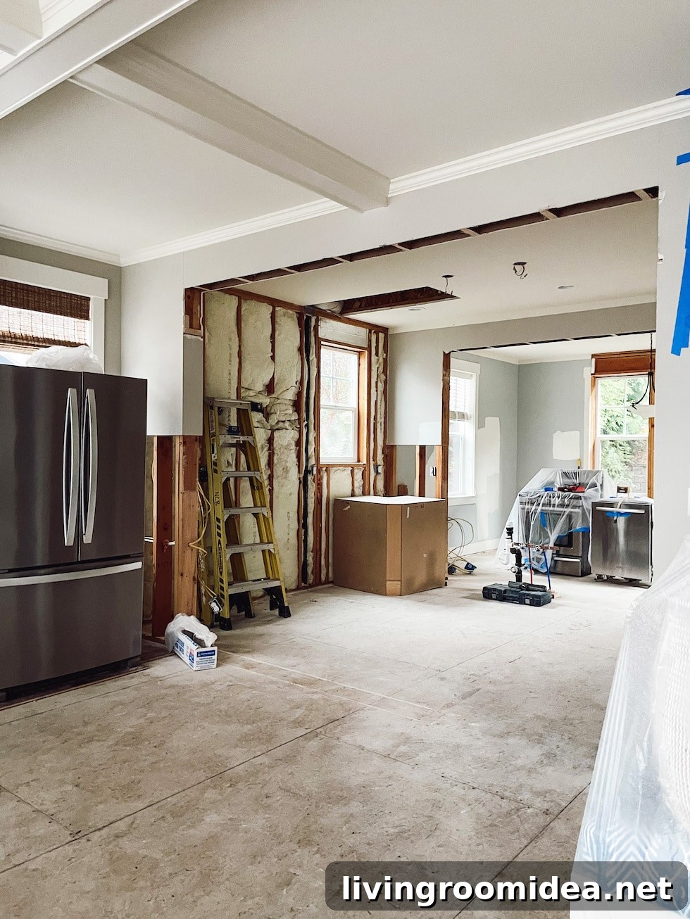 Renovation update: gutting the new kitchen and dining room