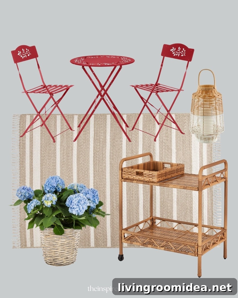 Bistro table and chairs mood boards with simple swaps! See more in the post!