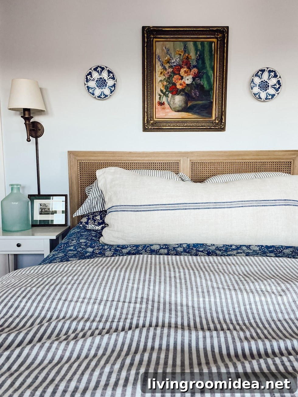 eclectic coastal style bedroom
