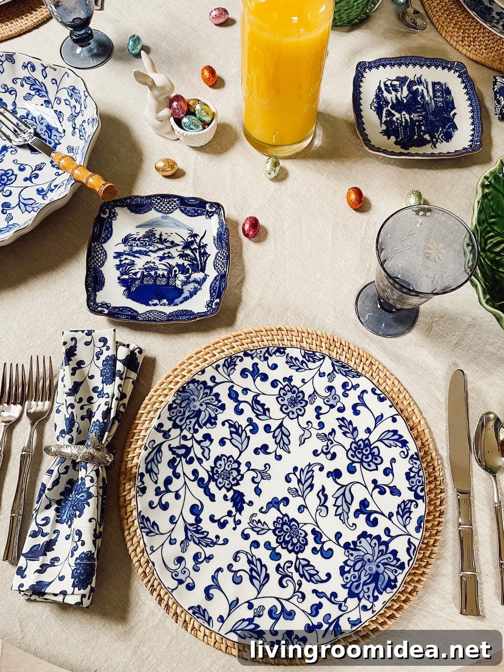 Spring Table Ideas: Easter Tableware, Pretty Dishes & 6 Styling Tips 13 Blue and white dishess