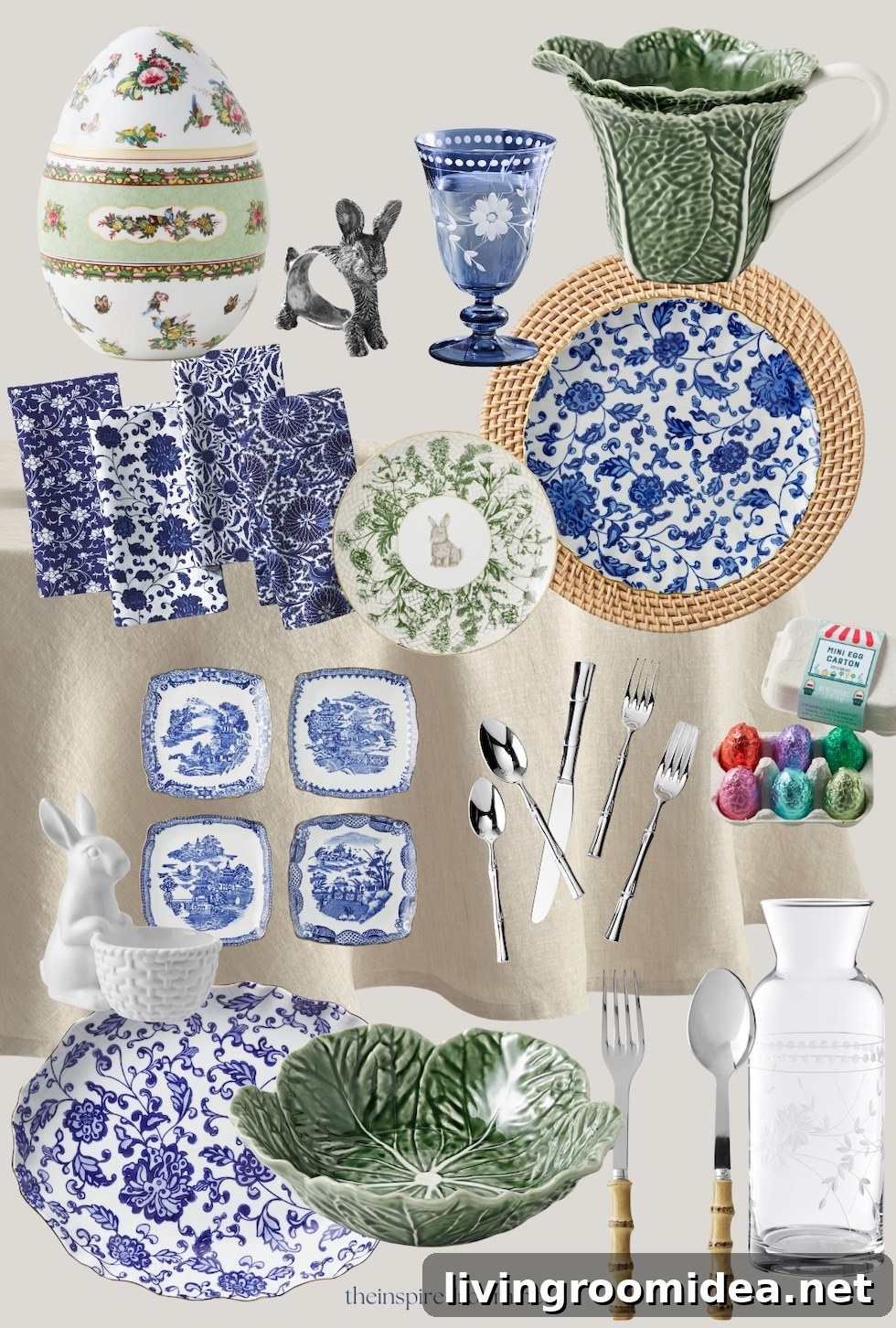 Spring Table Ideas: Easter Tableware, Pretty Dishes & 6 Styling Tips 7 Spring dishes and Easter table settings