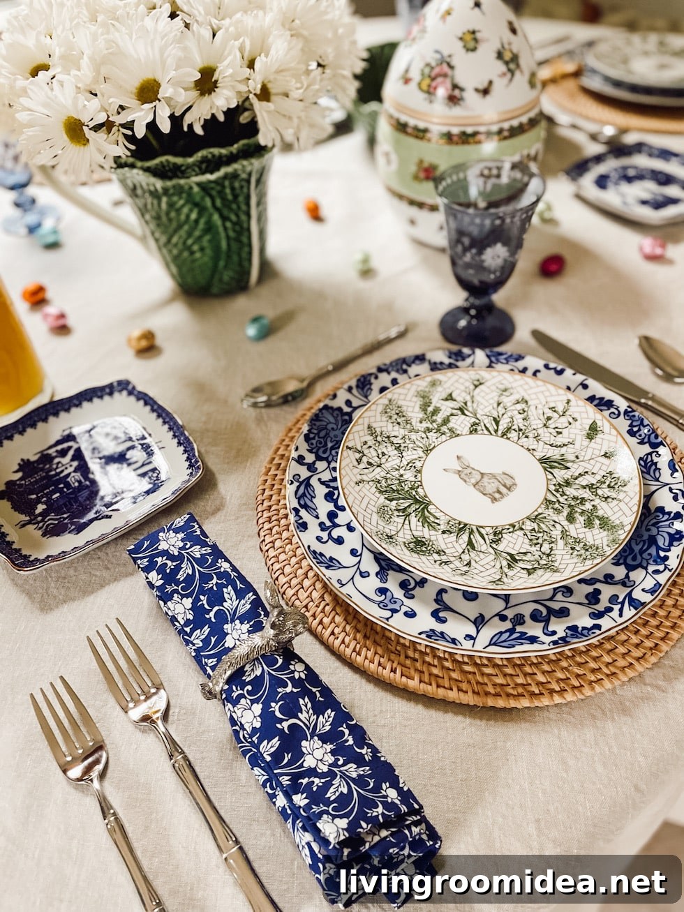 Spring Dishes and Easter Table Settings