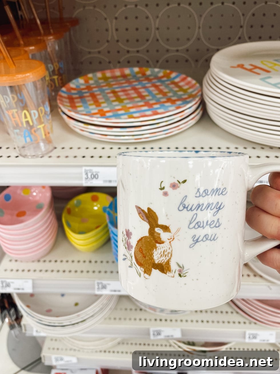 Target Spring Decor 2023 Some Bunny Loves You Mug