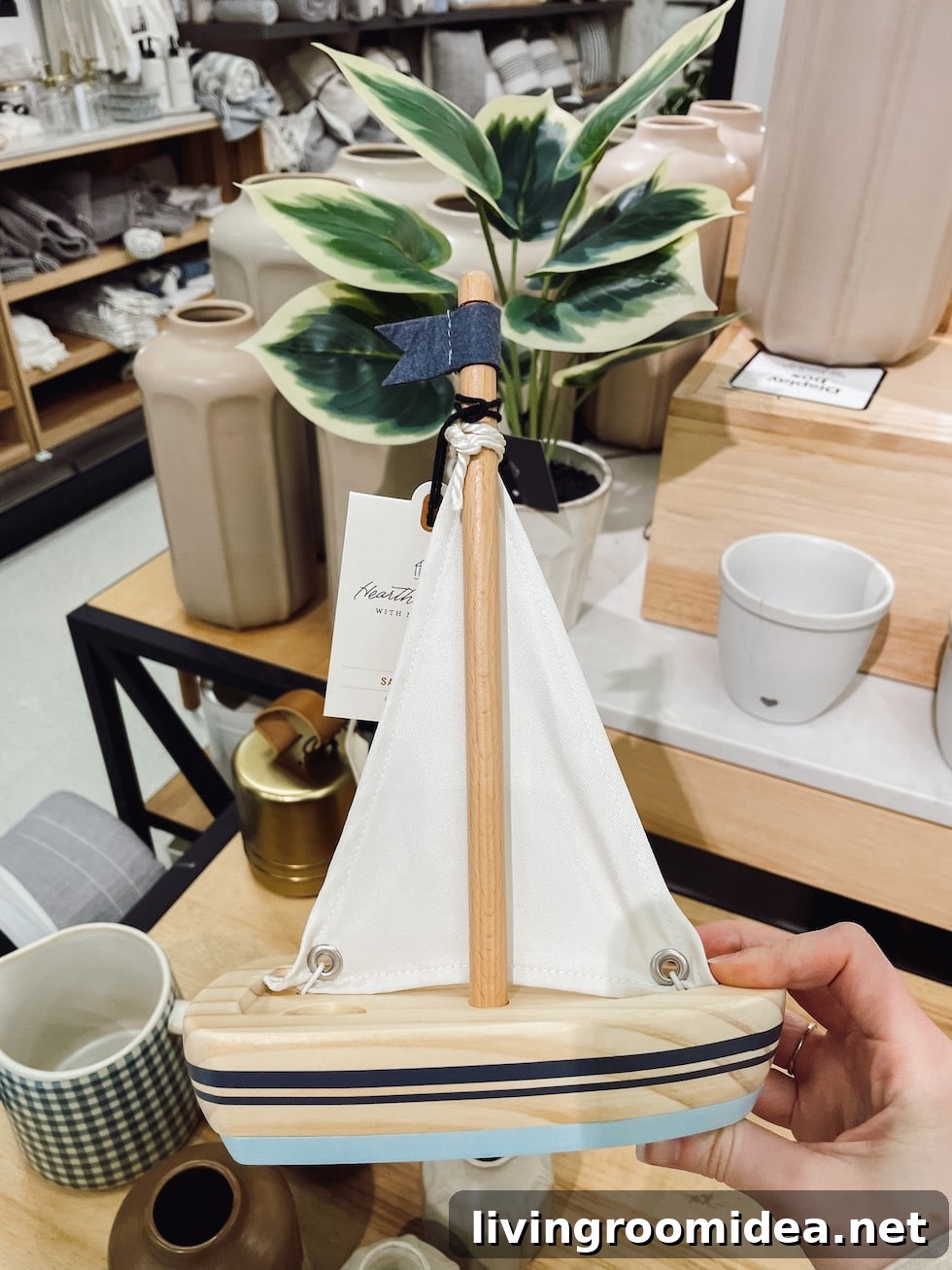 Target Spring Decor 2023  Sail Boat