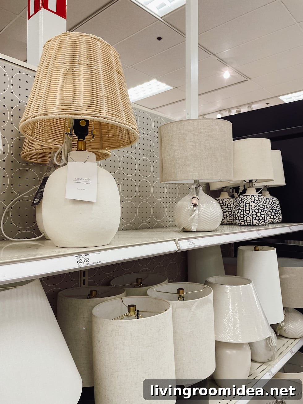 Target Spring Decor 2023 -- Rattan Lampshade