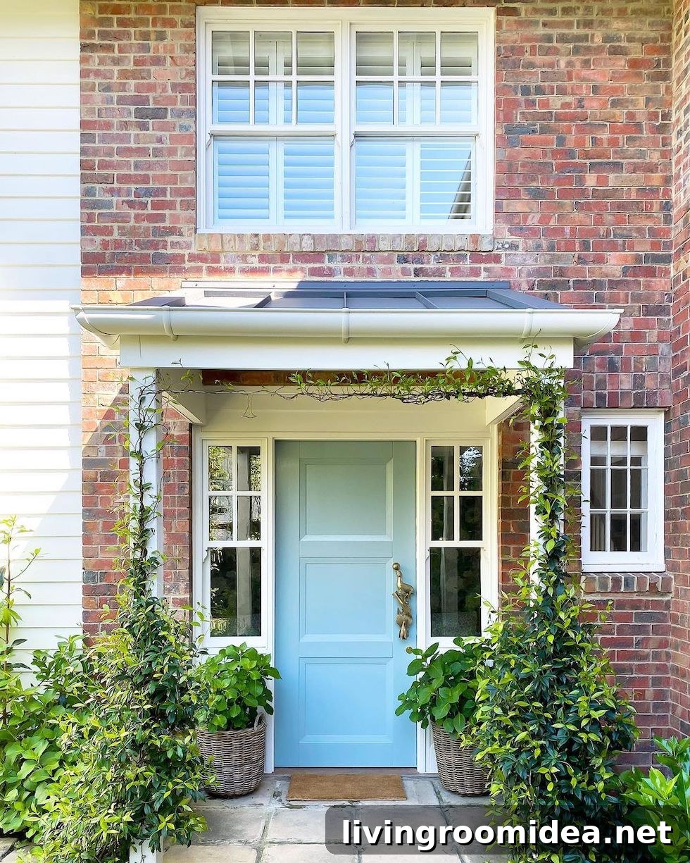 Find 5 blue green doors dressed up for spring and summer in today's strolls & scrolls post!